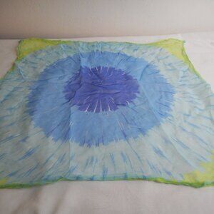 Burmel hand rolled1960s tie dye design scarf